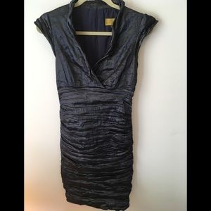 Navy metallic Nicole Miller dress